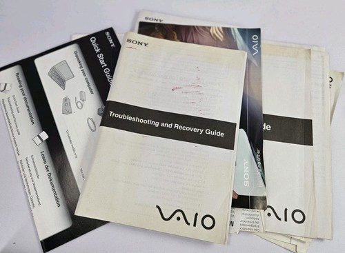 Sony VAIO Type P Series VGN-P11Z Burgundy With Charger & Documentation - Tested - Afbeelding 10 van 10