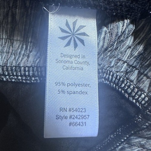 Athleta Snowscape sz M Hooded Jacket Full Zip Stretchy Grey Space Dye Pockets - Picture 9 of 9