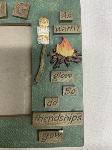 Picture Frame ,Camping Theme, Ceramic , 4X6 Photo, With Stand - Bild 2 von 5