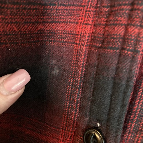 Boston Trader Women's Red Plaid Sherpa Lined Heavy Hoodie Size L Quilt & Fleece - Picture 11 of 16