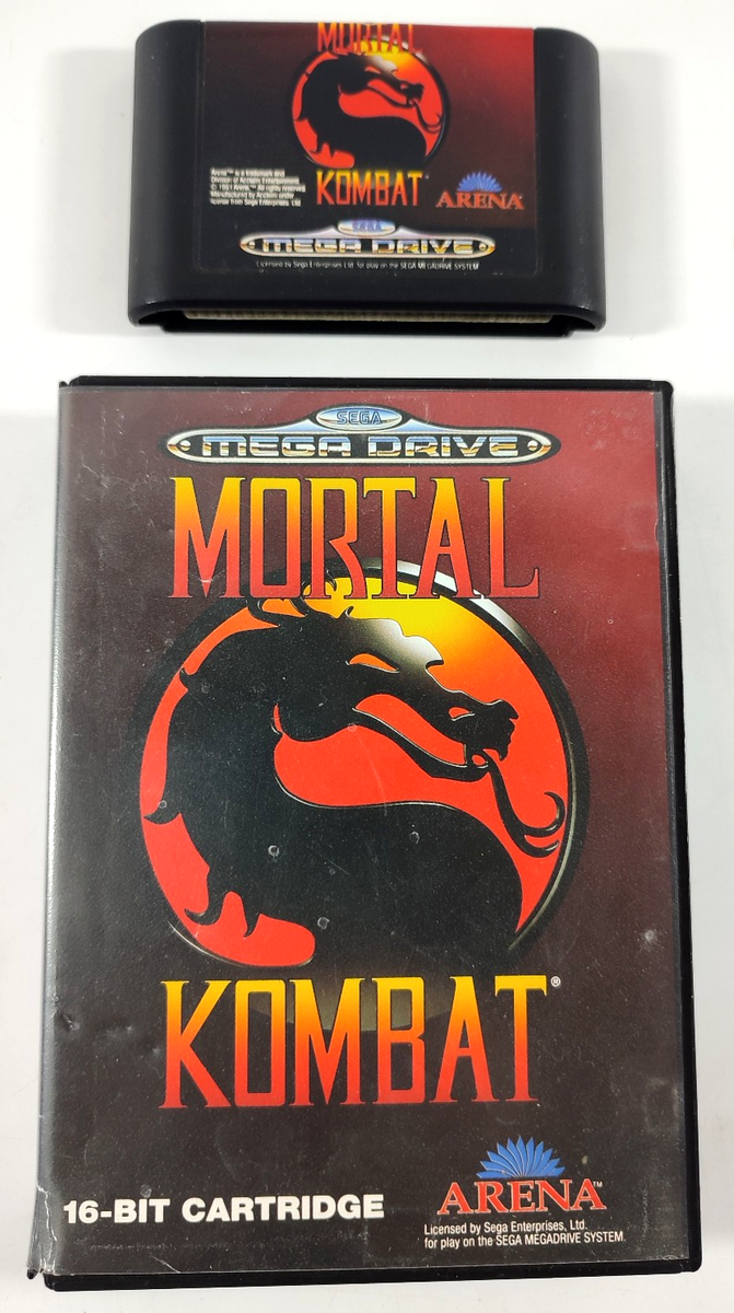 Mortal Kombat Sega Mega Drive PAL Combat Game Cased Fast Shipping