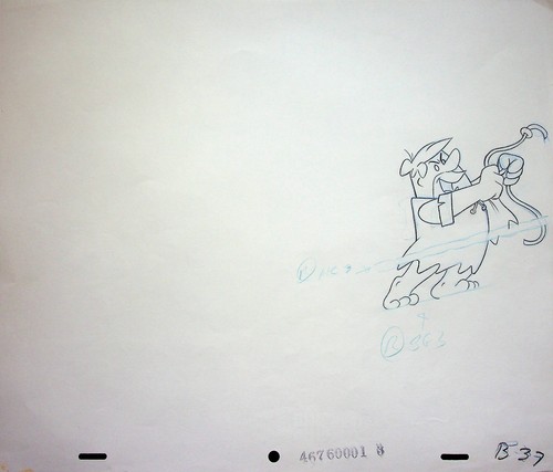 The Flintstones Fruity Pebbles 1971 Production Animation Commercial Pencil  - Bild 1 von 2