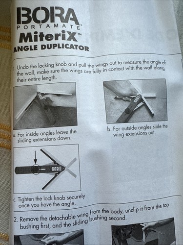 Bora Miterix Angle Measurer Tool For Miter Saw Precise Cuts And Carpentry - Picture 2 of 4