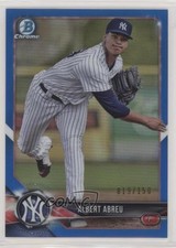 2018 Bowman Draft Chrome Blue Refractor 19/150 Albert Abreu #BDC-126 fm0