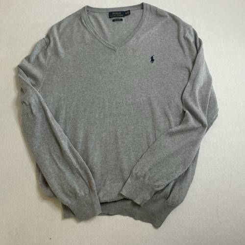 Polo Ralph Lauren V-Neck Sweater – Grey – Size XL - Picture 6 of 9