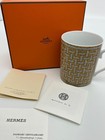 HERMES Paris  Mosaic Van Quatre Gold Mug Cup Porcelain Tableware New From Japan