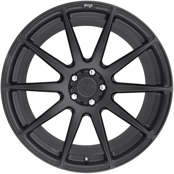 Niche M147 Essen 18x8 5x100 +40mm Matte Black Wheel Rim 18" Inch - Изображение 3 из 4