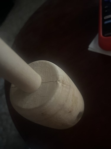 Antik Land Primitiv Holz Butterdose Stab Kolben Kunst Werkzeug Stampfer 10" - Bild 7 von 8