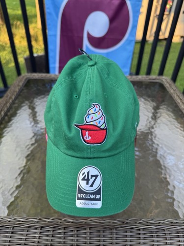 🔥 Phillies ⚾️ EAGLES🏈 Kelly Green Ice Cream Helmet Hat w/ Jimmies ‘47 Brand ⭐️ - Picture 5 of 12