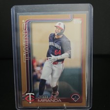 2025 Topps Series 1 Jose Miranda #310 Gold Parallel /2025 Minnesota Twins