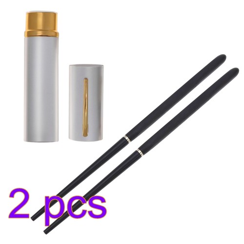 Set of 2 Portable Chopsticks Travel Chinese with Case Foldable for