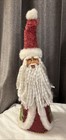 Santa Gnome Christmas Tree Topper Table Decor Cone Shaped 18"