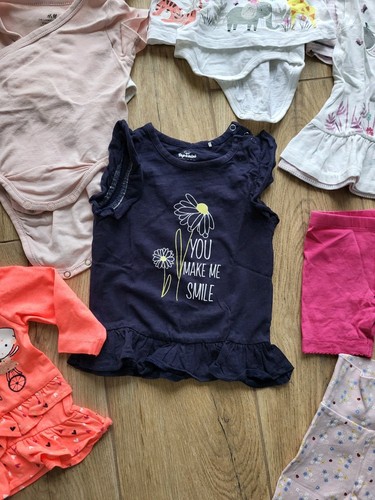 SET 15 Teile Baby Body 62- 68 Mädchen Kleidung Paket Hosen Strampler Shirts - Bild 3 von 9