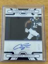 2022 Panini National Treasures Collegiate - Silhouettes Signatures Chris Godwin