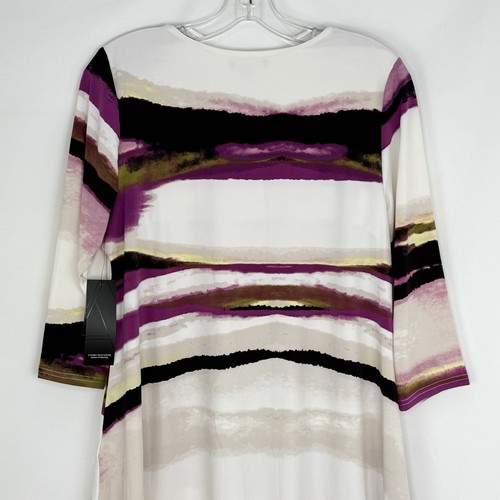 Top Alfani Estampado Columpio Multicolor Púrpura Mujer Talla PL NUEVO NUEVO CON ETIQUETAS - Imagen 7 de 19