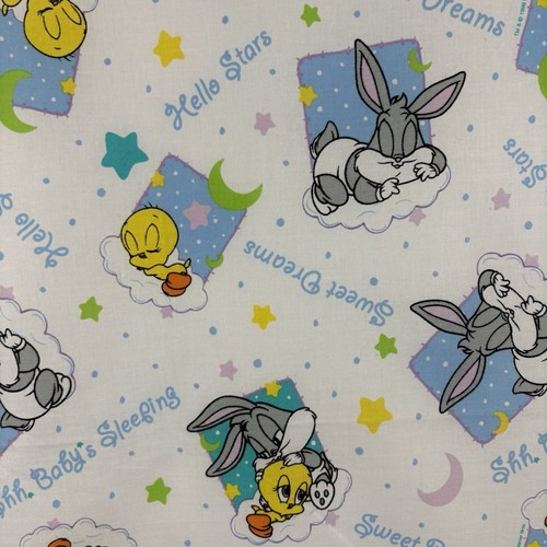 De colección Años 90 Warner Bros Baby Looney Tunes Bichos y Piolín Tela de Algodón Guardería 3/4 Yardas - Imagen 3 de 13