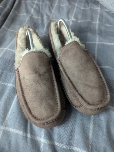 UGG Ascot Brown Suede Slip On Loafer Slippers UK 7 - 第 4/10 張圖片