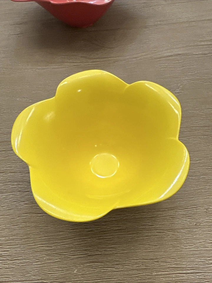 Zak Design 3 Piezas Apilados Melamina Anidación Cuencos Rosa Amarillo Verde Flor de Loto Foto 4 de 4