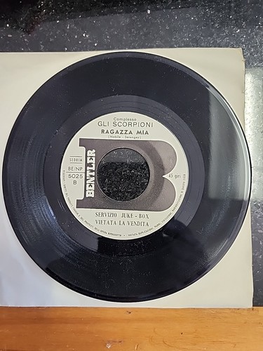 Gli Scorpioni _ La Solita Maria / Ragazza Mia _ Vinile 45giri 7" Juke Box _ 1967 - Imagen 2 de 4