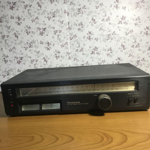 Technics ST-2400 FM/AM Stereo Tuner AC100V 50Hz/60Hz 6W Black from Japan Used - Picture 1 of 12