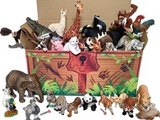 Schleich 20-Piece Animal Fun Set: Assorted Figures Wild Life Farm World Schleich