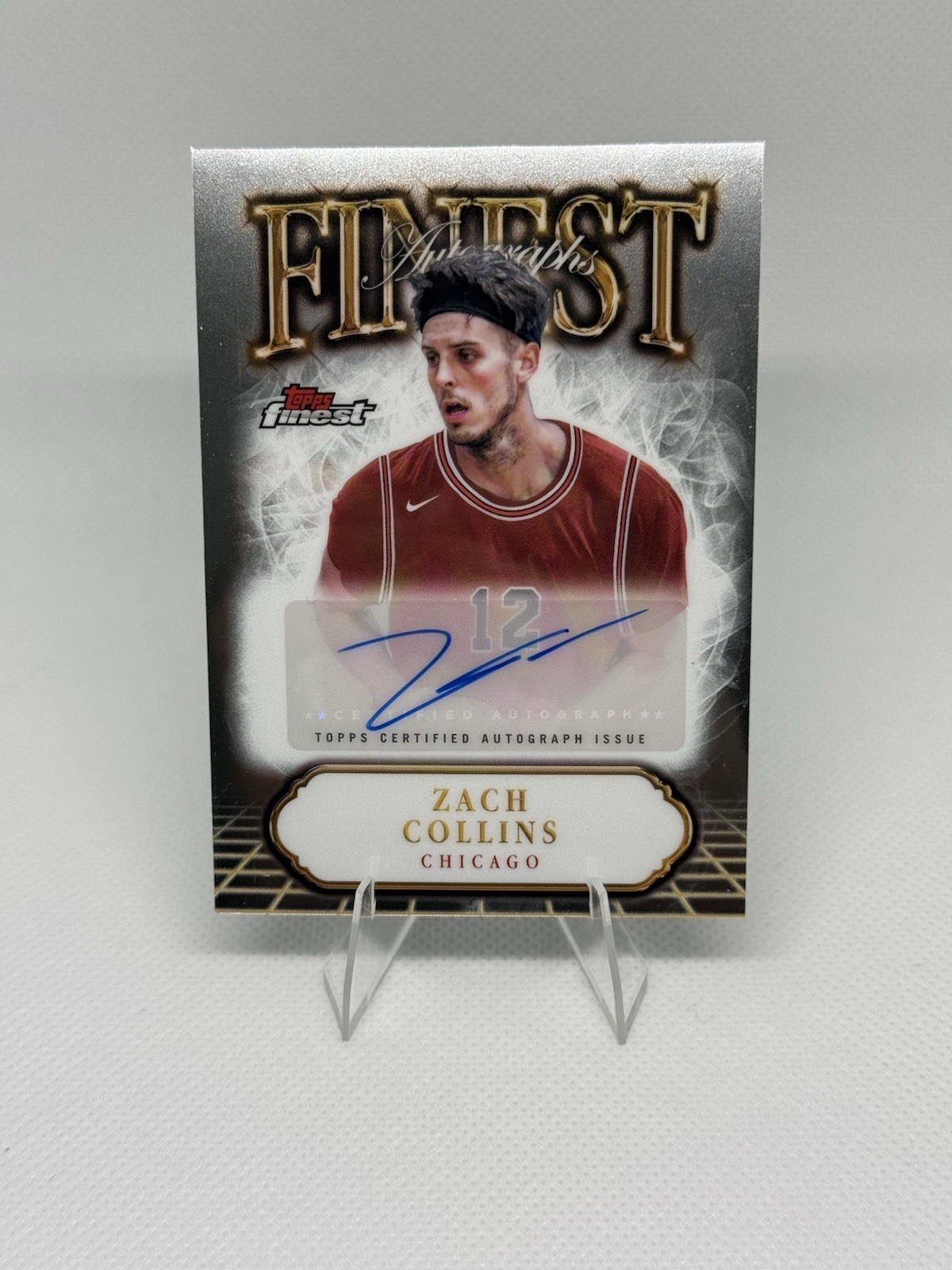 2024-25 Topps Finest #FA-DA Zach Collins Autograph Chicago Bulls Auto
