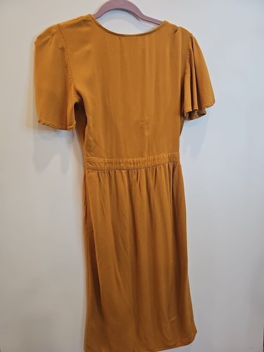 Womens Sz M MIMI CHICA Button-up Flutter Sleeve Dress - Picture 6 of 6