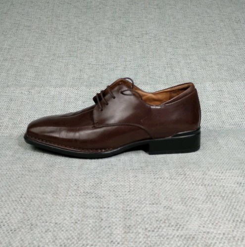 Rockport Brown Leather Men's Derby Lace Up Shoes Size UK 8.5 W - Picture 9 of 11