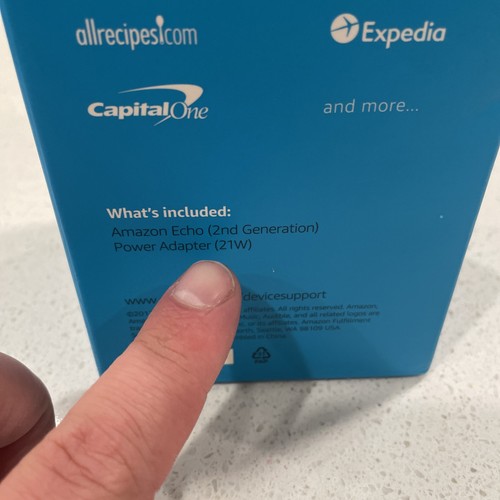 NEW Unopened Retail Box --  Amazon Echo (2nd Gen) Smart Speaker With Dolby - Picture 7 of 7