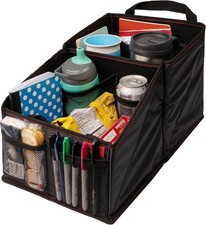 Lusso Gear 9-Compartment Car Seat Organizer with Cup Holders - For Front, Back,