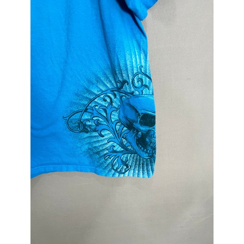 Tapout Y2K Vintage MMA Elite Affliction Skull Cross Blau T-Shirt Grunge XXL Goth - Bild 7 von 11
