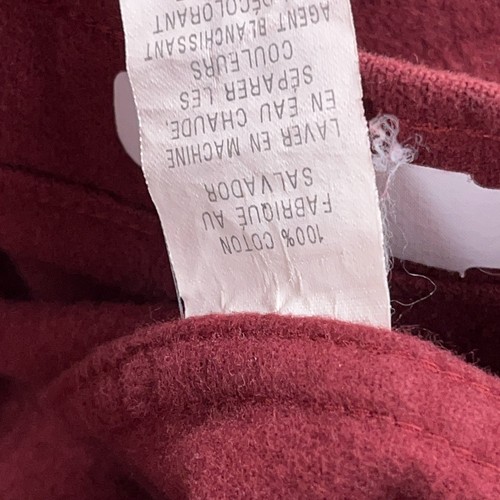 Vintage LL Bean Hemd Herren XXL groß weinrot Knopfleiste sämisch dick schweres Tuch - Bild 4 von 10