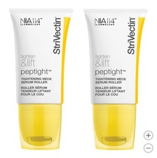 NEW StriVectin Peptight Tightening Neck Serum Roller NIA114, 1.0 Oz, 2-Pack