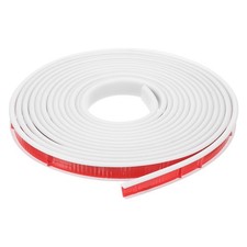 U-Shape Edge Banding, 16.4ft TPE Flexible Furniture Edge Protector 14mm, White 