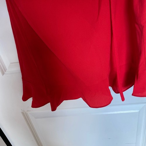 MORE TO COME Women's Dress Mia Ruffle Tie Dress Red NWTs New size XS $78 - Picture 9 of 18