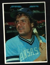 George Brett 1980  Topps Superstar 5X7 Photos Grey Back Baseball Card