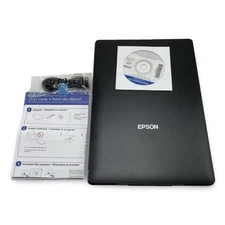 Epson Perfection V39 Color Photo & Document Scanner Black Removable Lid Usb Powe