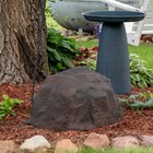 Low-Profile Artificial Landscape Rock with Stakes - Brown by Sunnydaze