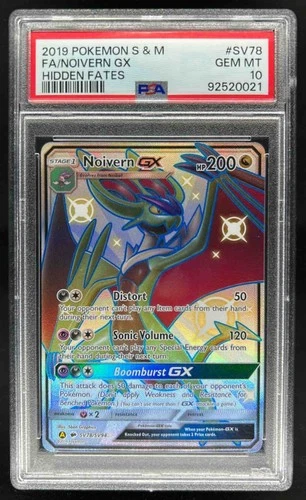 2019 Pokemon SM Hidden Fates Noivern GX #SV78/SV94 PSA 10