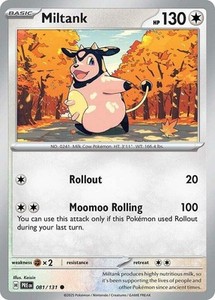 Pokemon Miltank - 081/131 - Common - Reverse Holo NM-Mint Prismatic Evolutions