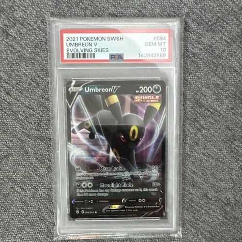 Pokémon Umbreon V Evolving Skies 094/203 Holo Ultra Rare PSA 10