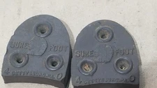 Sure Foot  RUBBER SHOE / BOOT HEELS FOR REPLACEMENT - Size 4 0