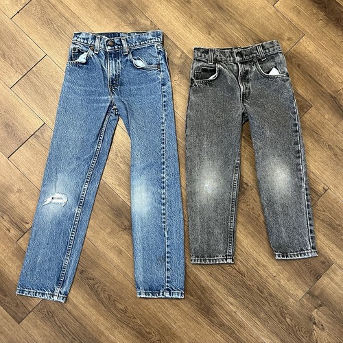 80’s Levi’s Orange Tab Denim Jeans Kids Sizes Lot Of 7 Wholesale Reseller Bundle - Picture 8 of 12