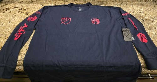 MLS St Louis City Shirt Mens XL Navy Long Sleeve TSHIRT NEW $55 MSRP - Picture 1 of 5