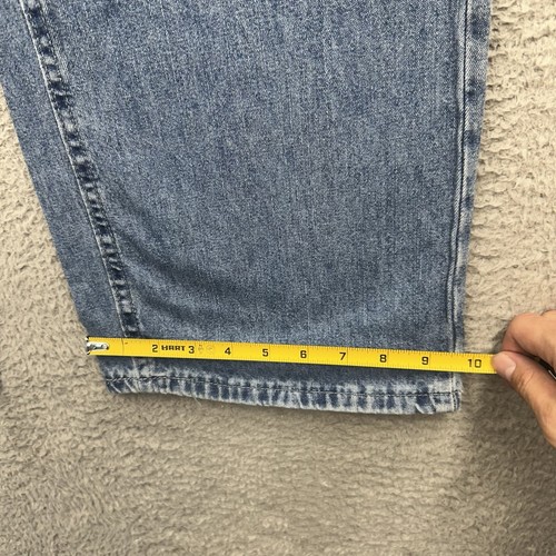 Vintage Lee Pipes Jeans Boys Size 8R 23x28 Wide Leg Pockets Baggy Skater Y2K - Picture 6 of 10