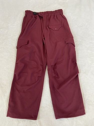 Adidas Yohji Yamamoto Y-3 Herren Größe Large burgunderrot Cargo Uniform Utility Hose