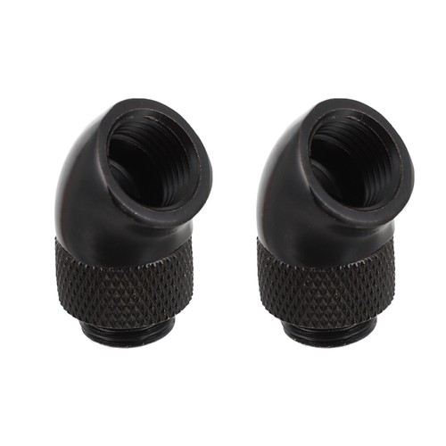 2 PCS Computer Water-cooled Elbow Cooling Pump Liquid Tube Fittings - Afbeelding 9 van 12