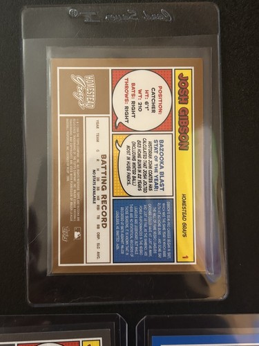 2006 Topps Bazooka Josh Gibson Gold Chunks Parallel + Two Additional Versions - Picture 6 of 8