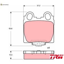 BREMSBELAGSATZ SCHEIBENBREMSE GDB3233 FÜR LEXUS SOARER/Convertible IS  TOYOTA
