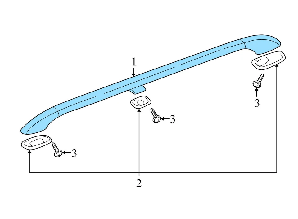 AUDI A6 QUATTRO 1999-2004 - RIEL PORTAEQUIPAJES TECHO DERECHO 4B9860022E Foto 3 de 4